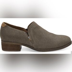 Toms Shaye Dusty Gold Suede Booties Womens ankle boots